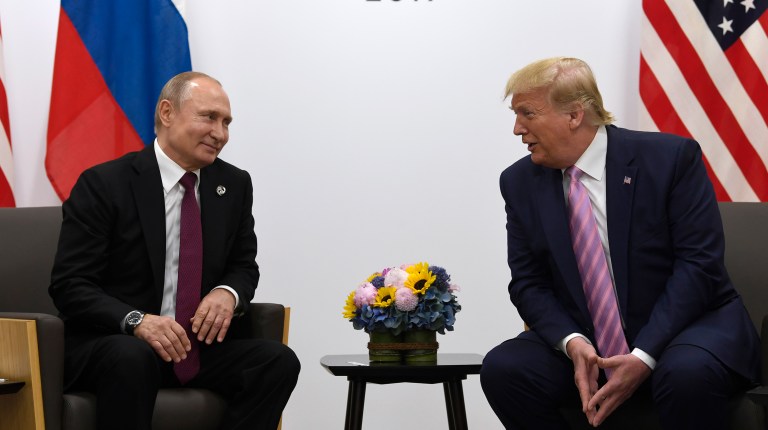 Trump jokingly tells Putin: ‘Don’t meddle in the election’