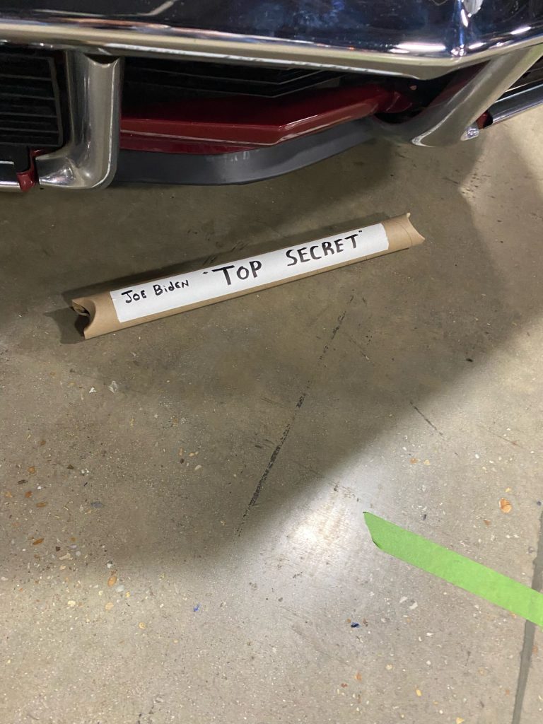 SEE IT: Biden ‘documents’ under DC Auto Show Corvette