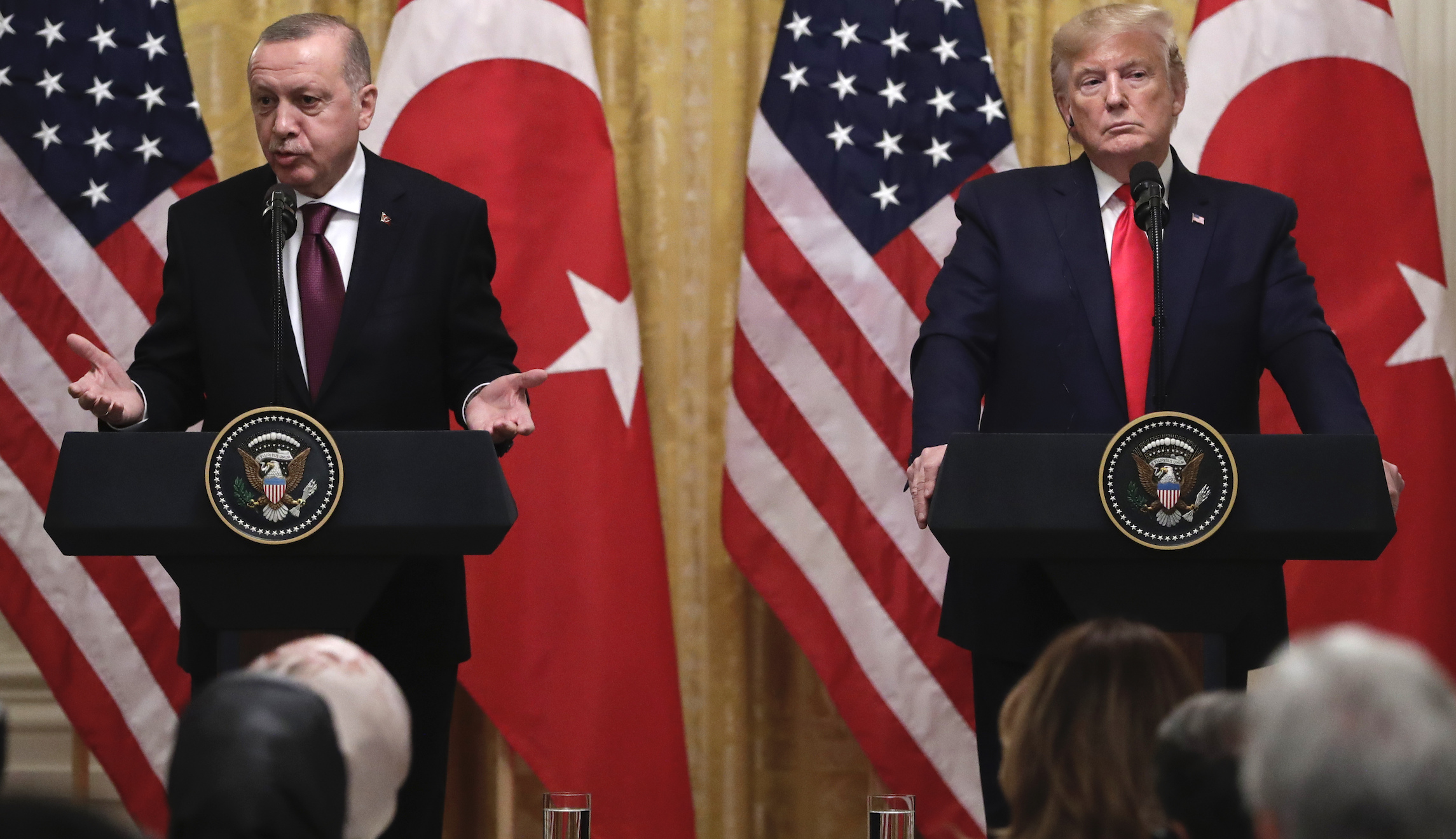 Trump asks for questions from 'friendly reporters' during press conference