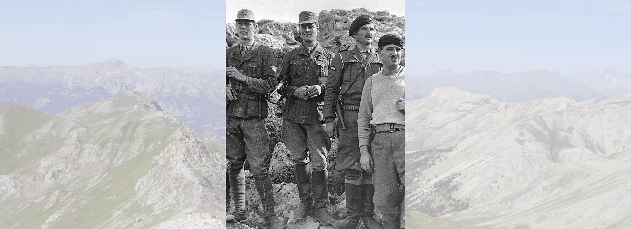 Patrick Leigh Fermor, William Stanley Moss, and two other members of the team that kidnapped General Kreipe in 1944