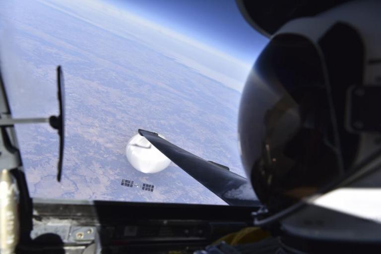 Pentagon releases image of Chinese balloon taken from US spy plane