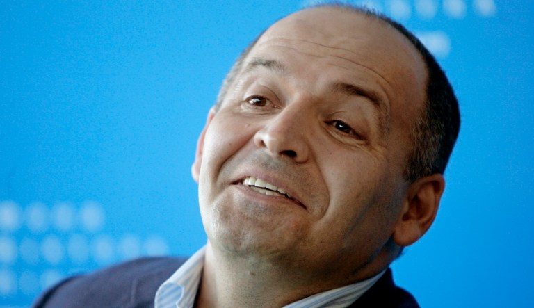 Viktor Pinchuk, Ukrainian tycoon and philanthropist speaks at a news conference in Kiev, Ukraine, Thursday, April 24, 2008. On Saturday 14th June 2008, at the invitation of the Victor Pinchuk Foundation, Paul McCartney will perform to hundreds and thousands of people in Independence Square, Kiev. This groundbreaking event has been named Independence Concert and was launched today in Kiev by the Victor Pinchuk Foundation. Entrance to McCartney's special show will be free and will be broadcast live on TV.