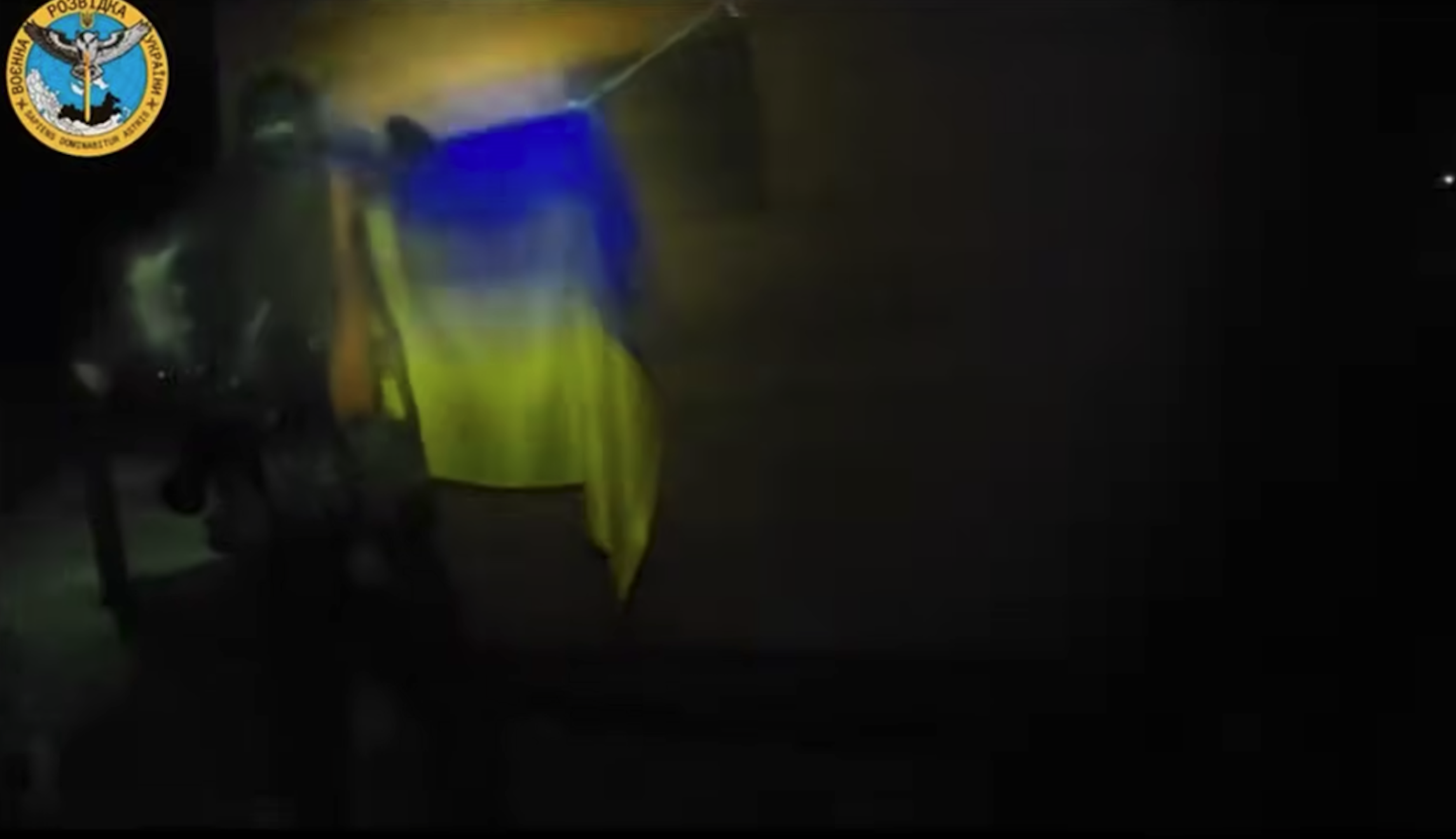 Ukraine hoists flag during operation in occupied Crimea