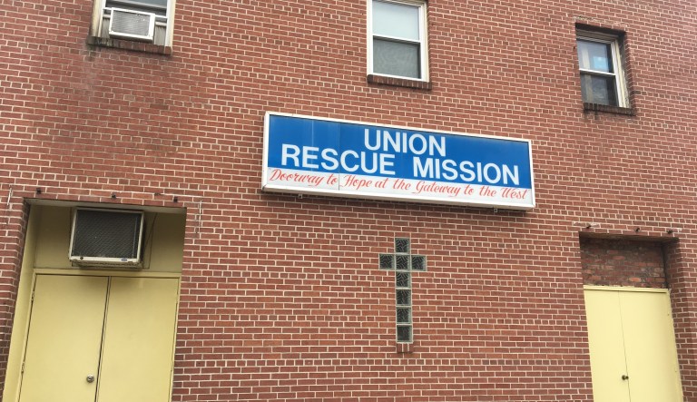 The Union Rescue Mission, a faith-based homeless shelter where Henry McCain spent the last year of his life. (Salena Zito/Washington Examiner)