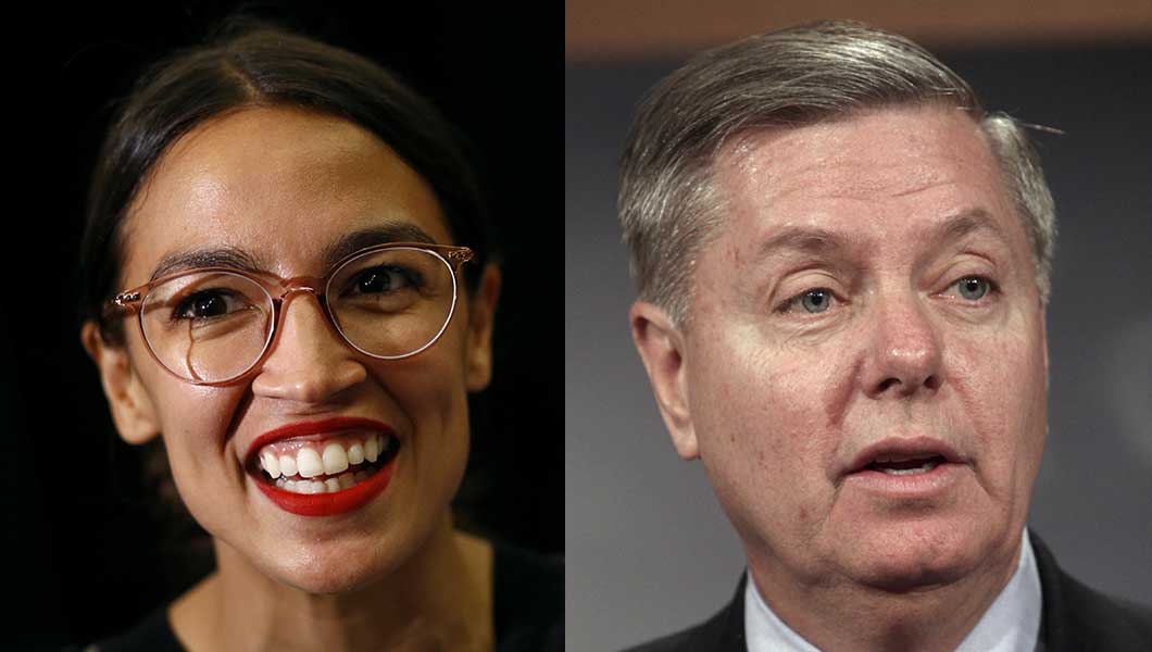 Alexandria Ocasio-Cortez, Lindsey Graham spar on Twitter over Tijuana-Holocaust comparison