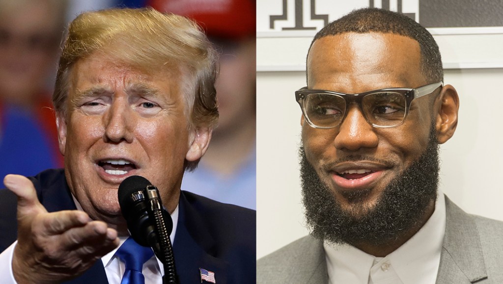 Trump attacks LeBron James in late night tweet