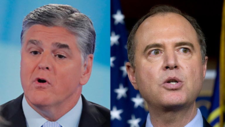Sean Hannity accuses Adam Schiff of colluding with Russians, cites Russian prank call