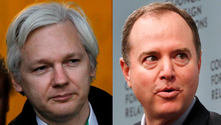 Julian Assange seeks audience with Adam Schiff to prove ‘there is no collusion’, says Roger Stone intermediary