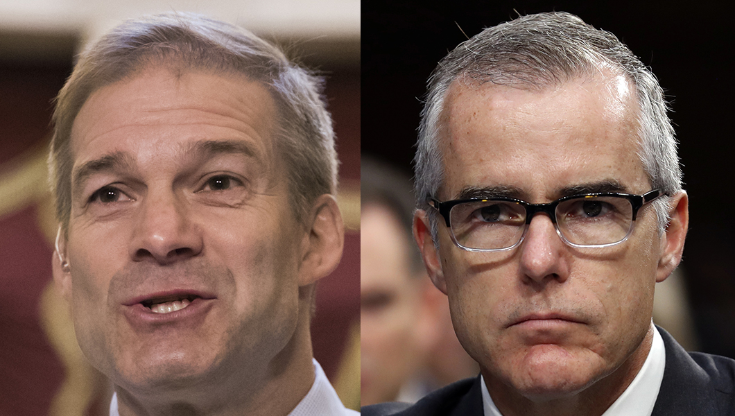 Jim Jordan: Andrew McCabe ‘particularly’ in trouble with the law