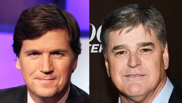 Sean Hannity slips behind Tucker Carlson in prime-time ratings first
