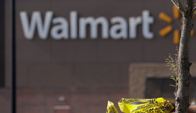 Walmart crime scene.