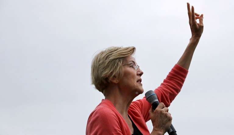 Democratic presidential candidate Elizabeth Warren would keep existing nuclear plants online to combat climate change. 