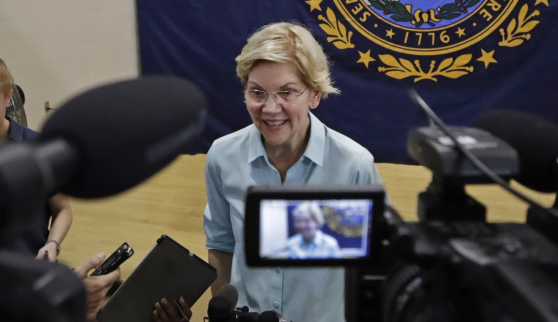 Criminalizing free speech online? Elizabeth Warren has a plan for that