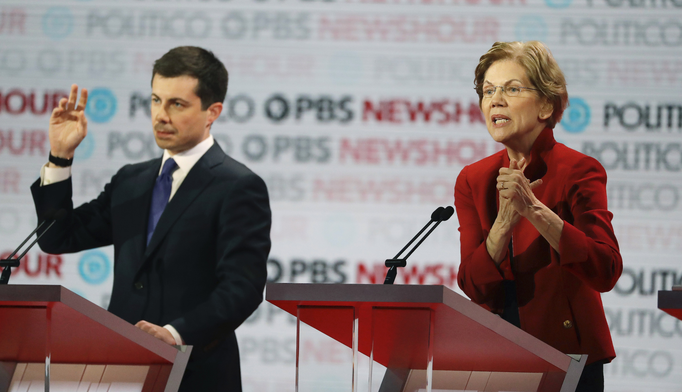 Wine caves and ‘purity tests’: Warren and Buttigieg clash over billionaire donors