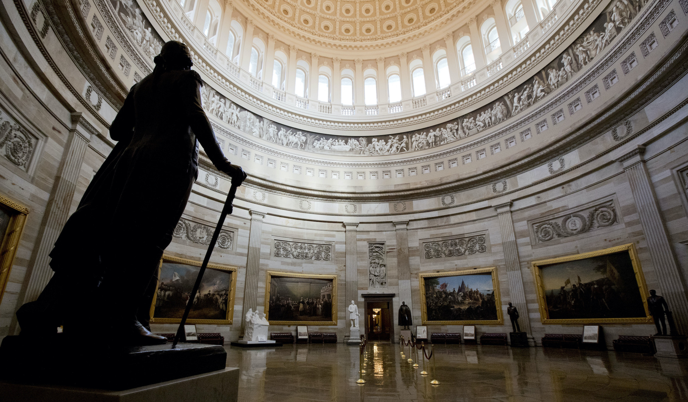 Pelosi will not seek removal of Washington and Jefferson likenesses in the Capitol
