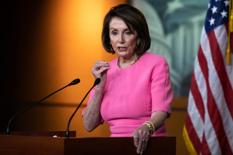 House Speaker Nancy Pelosi speaks during her weekly press conference on Capitol Hill, Thursday, May 23, 2019.