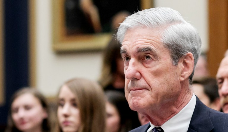 Former special counsel Robert Mueller testifies before the House Intelligence Committee hearing on his report on Russian election interference in Washington.