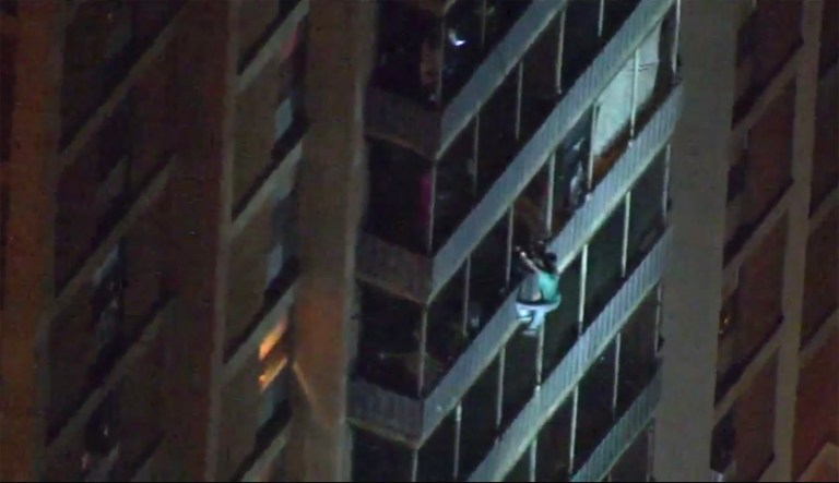 Real life Spider-Man: Man scales down 19-story building to escape fire