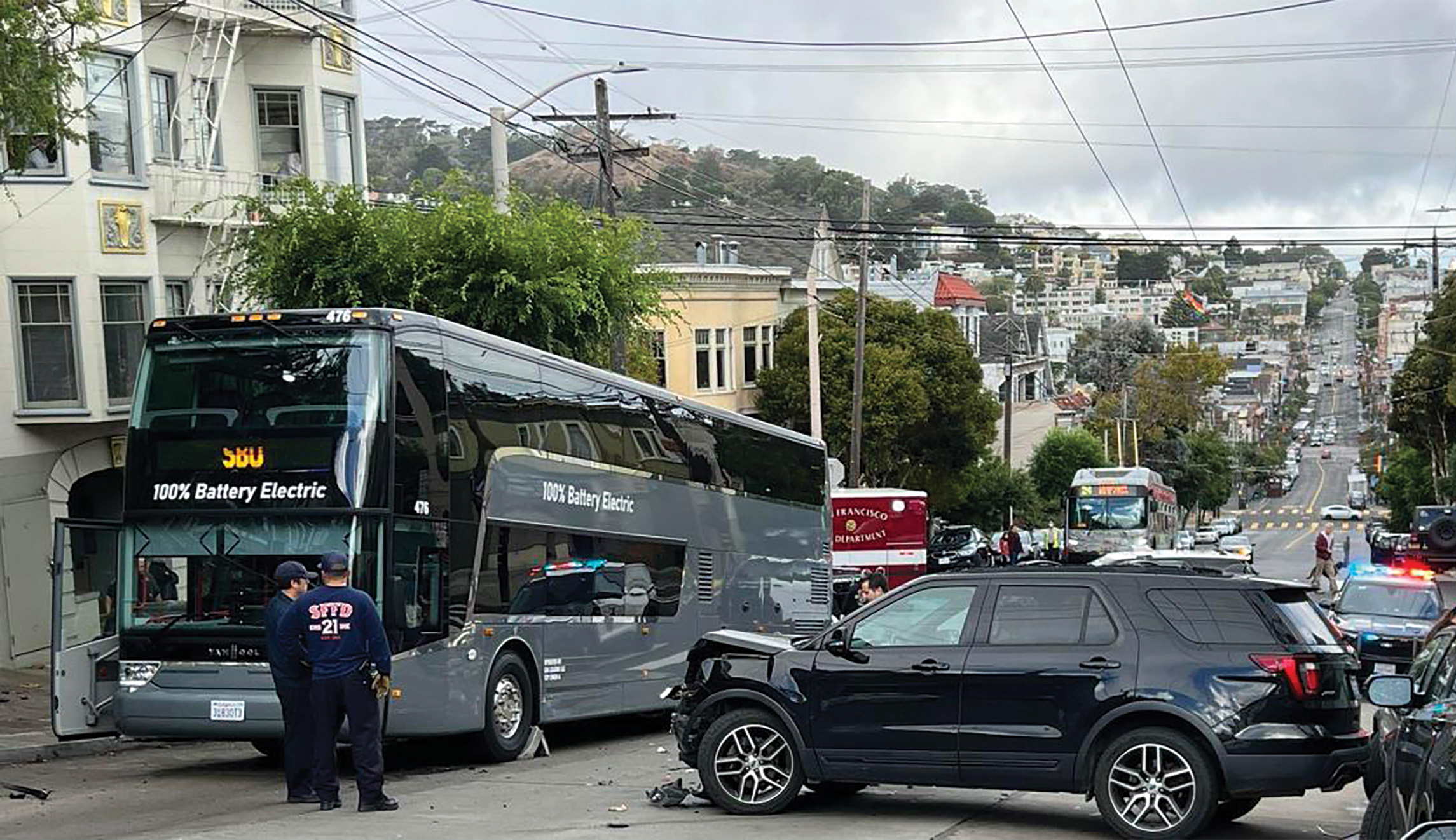 The wheels on the (electric) bus go downhill