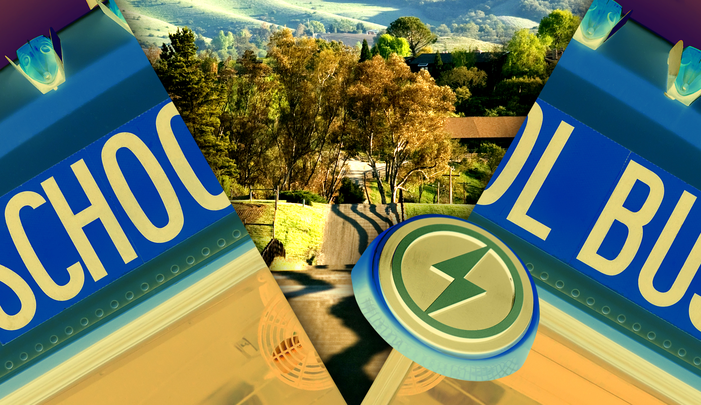 The magic school bus gets stranded on a country road