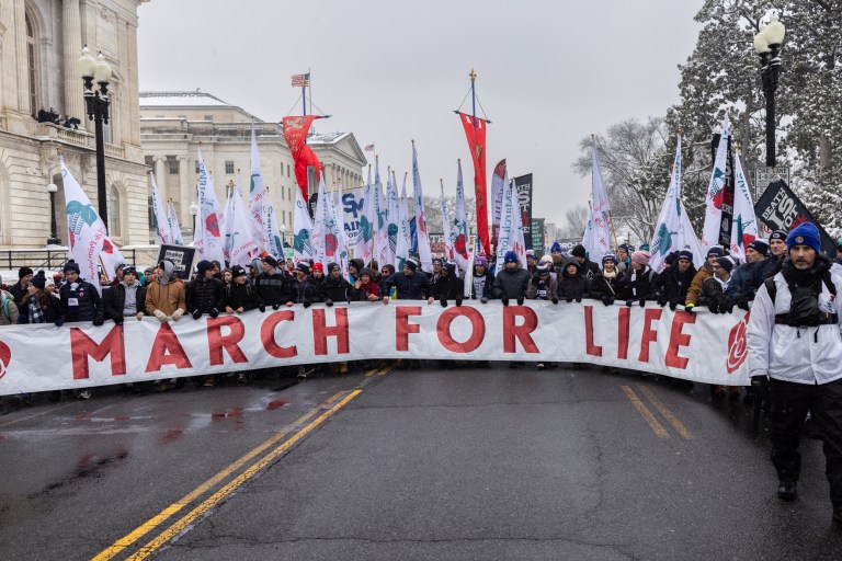 Young people at the March for Life call on Republicans to stop avoiding abortion