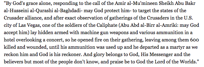 Why ISIS claimed the allegiance of Las Vegas shooter, Stephen Paddock