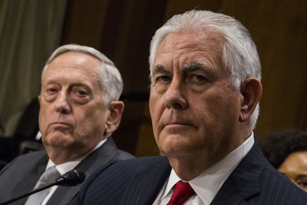 Senators Debate Mattis and Tillerson over Authorizing Military Force