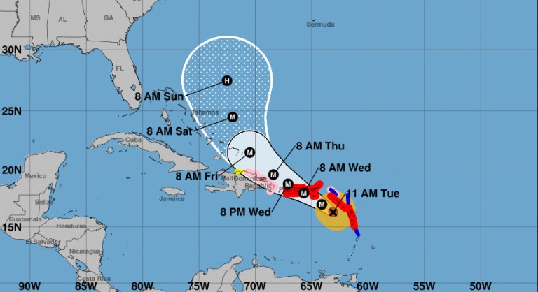Hurricane Maria paints bullseye on Puerto Rico and the Virgin Islands