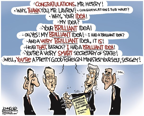 Editorial cartoon: Meeting of the minds