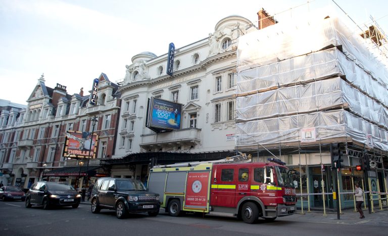 Old cloth ties blamed for theater ceiling collapse