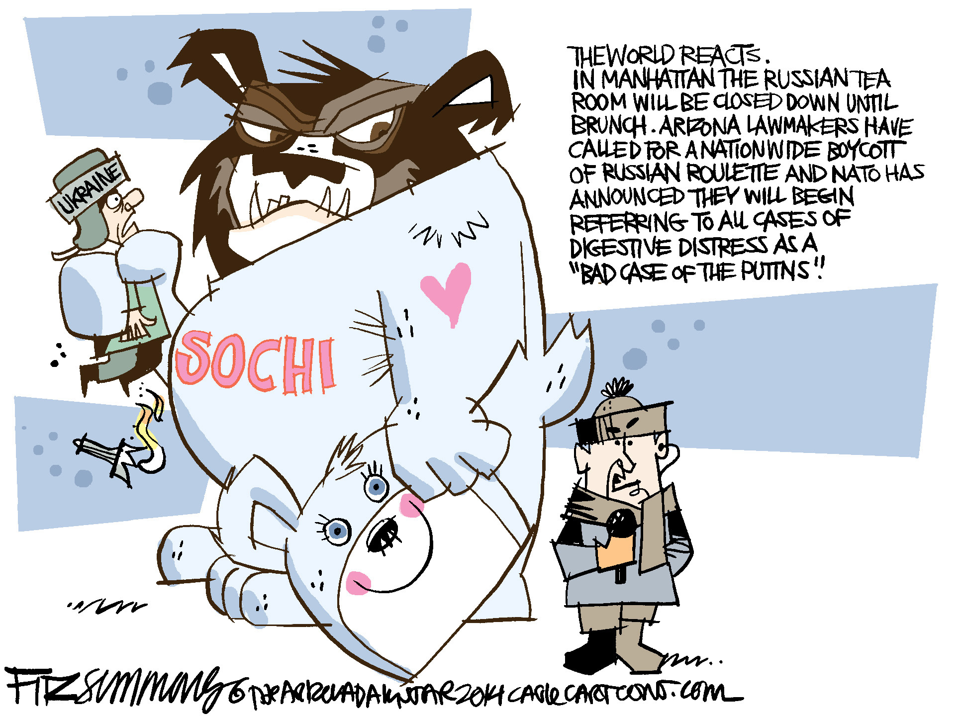 Editorial cartoon: ‘Bad case of the Putins’