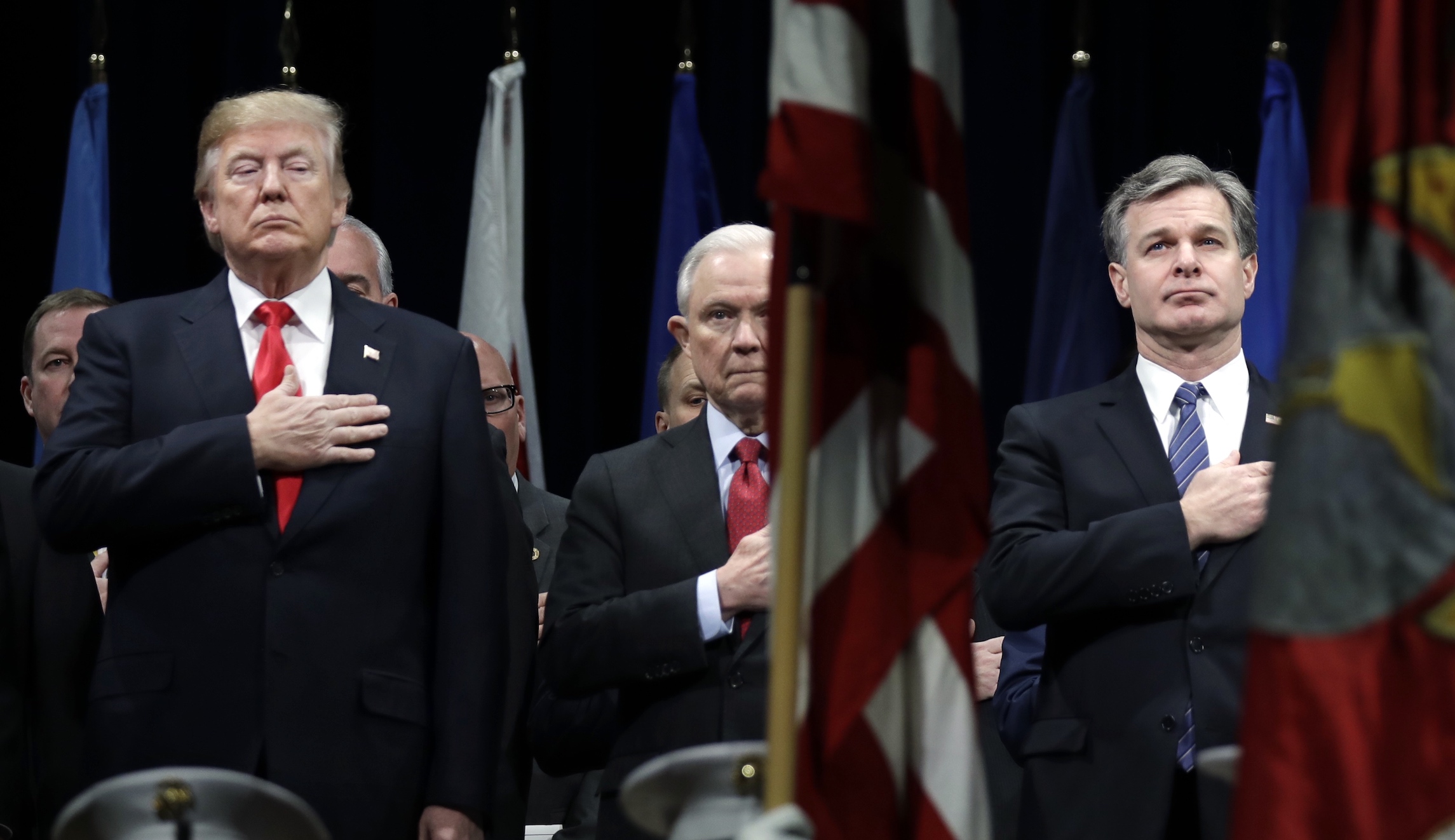 FBI Director Christopher Wray threatened to resign if Trump and Sessions forced him to fire Andrew McCabe: Report