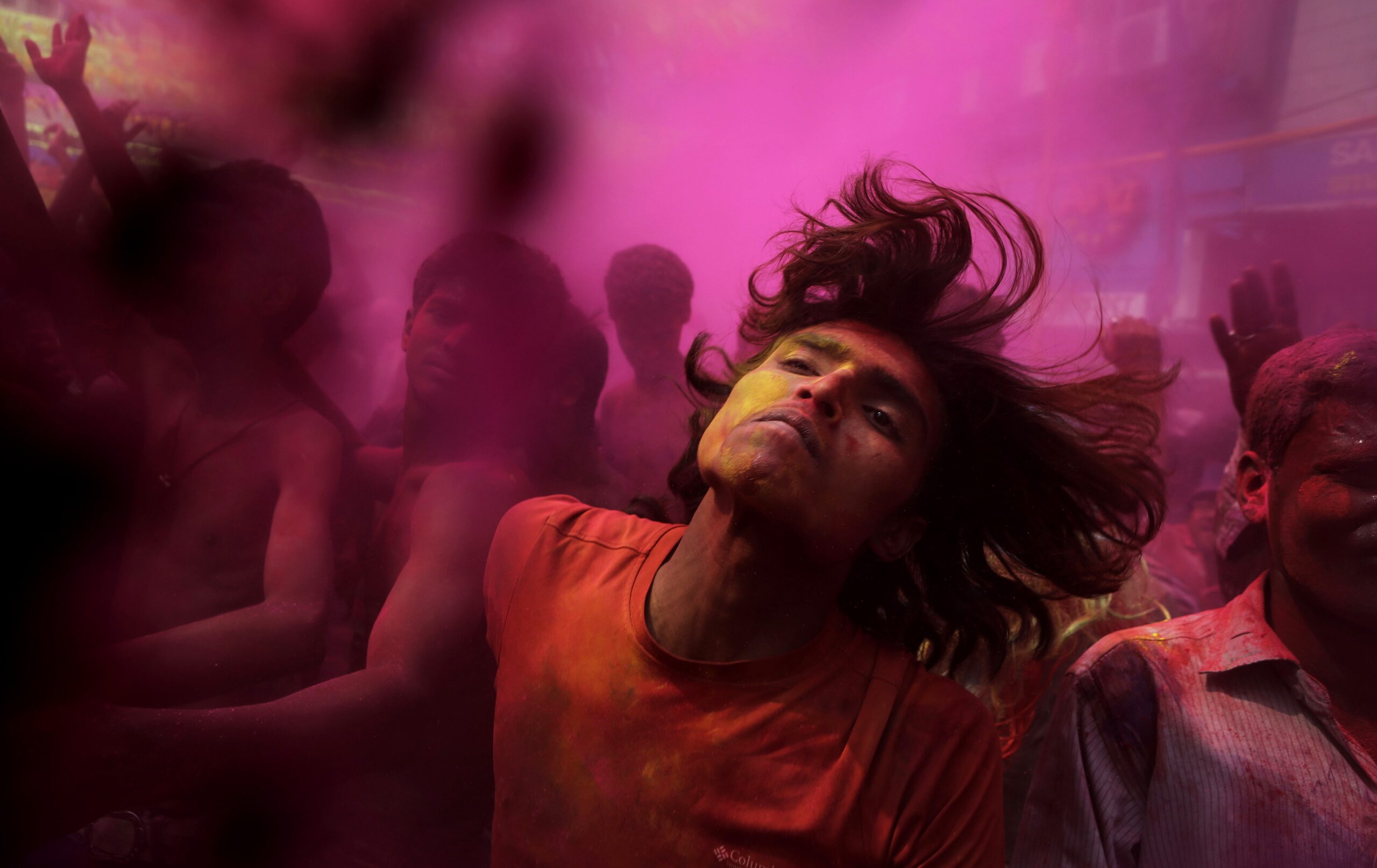 AP PHOTOS: Hindus celebrate Holi in burst of color