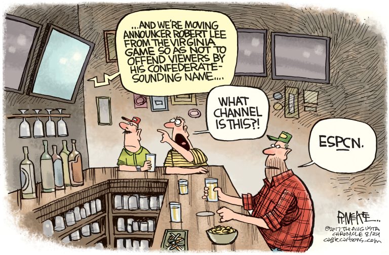 Editorial cartoon: What channel is it? ESPCN