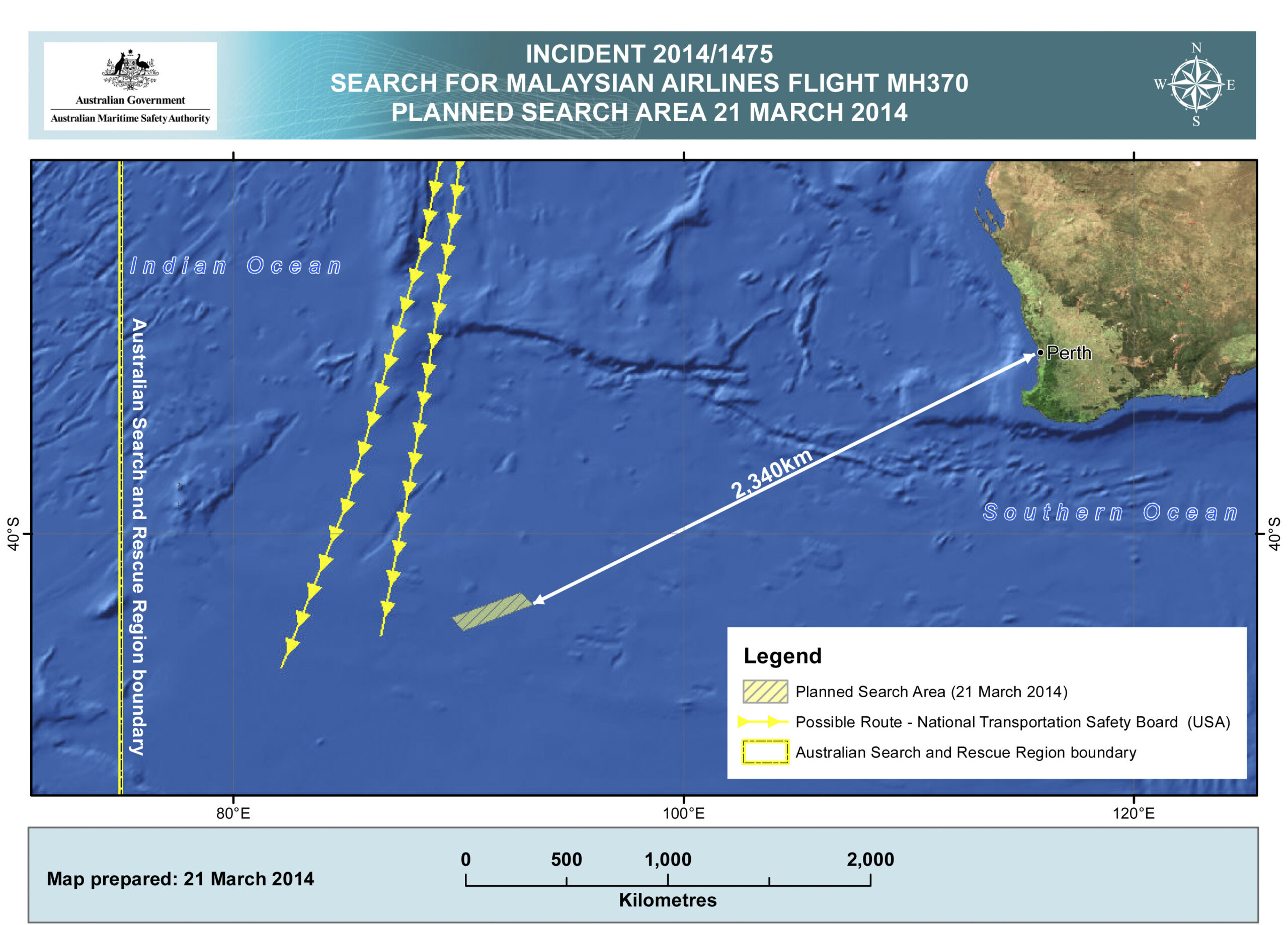 China sends ships to search sea west of Australia