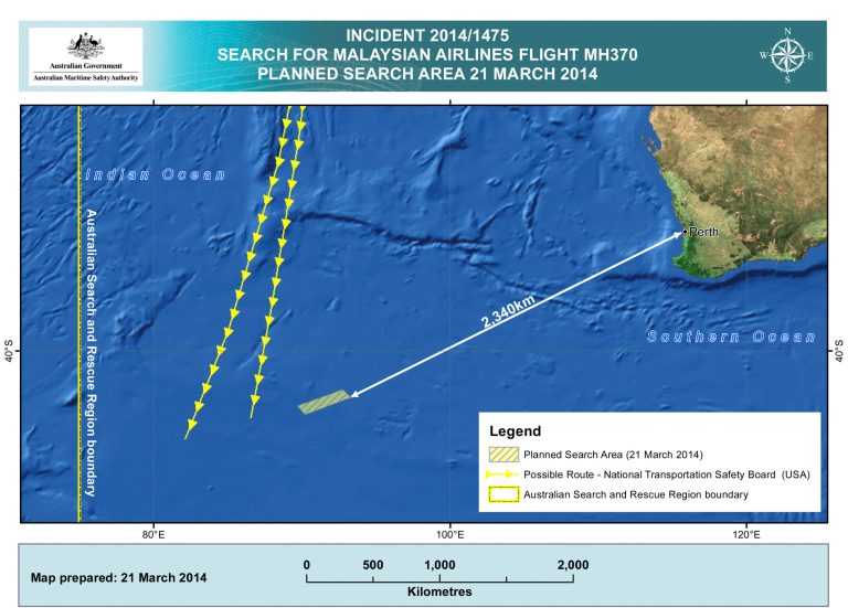 China sends ships to search sea west of Australia