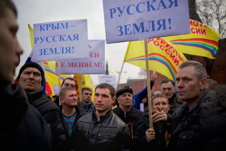 Russia in patriotic fervor over Crimea