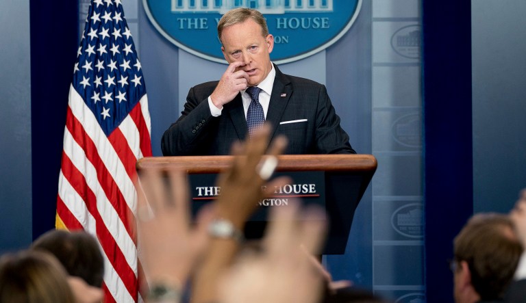 Sean Spicer’s non-answer confirms ignorance: The White House has no idea what Trump is thinking