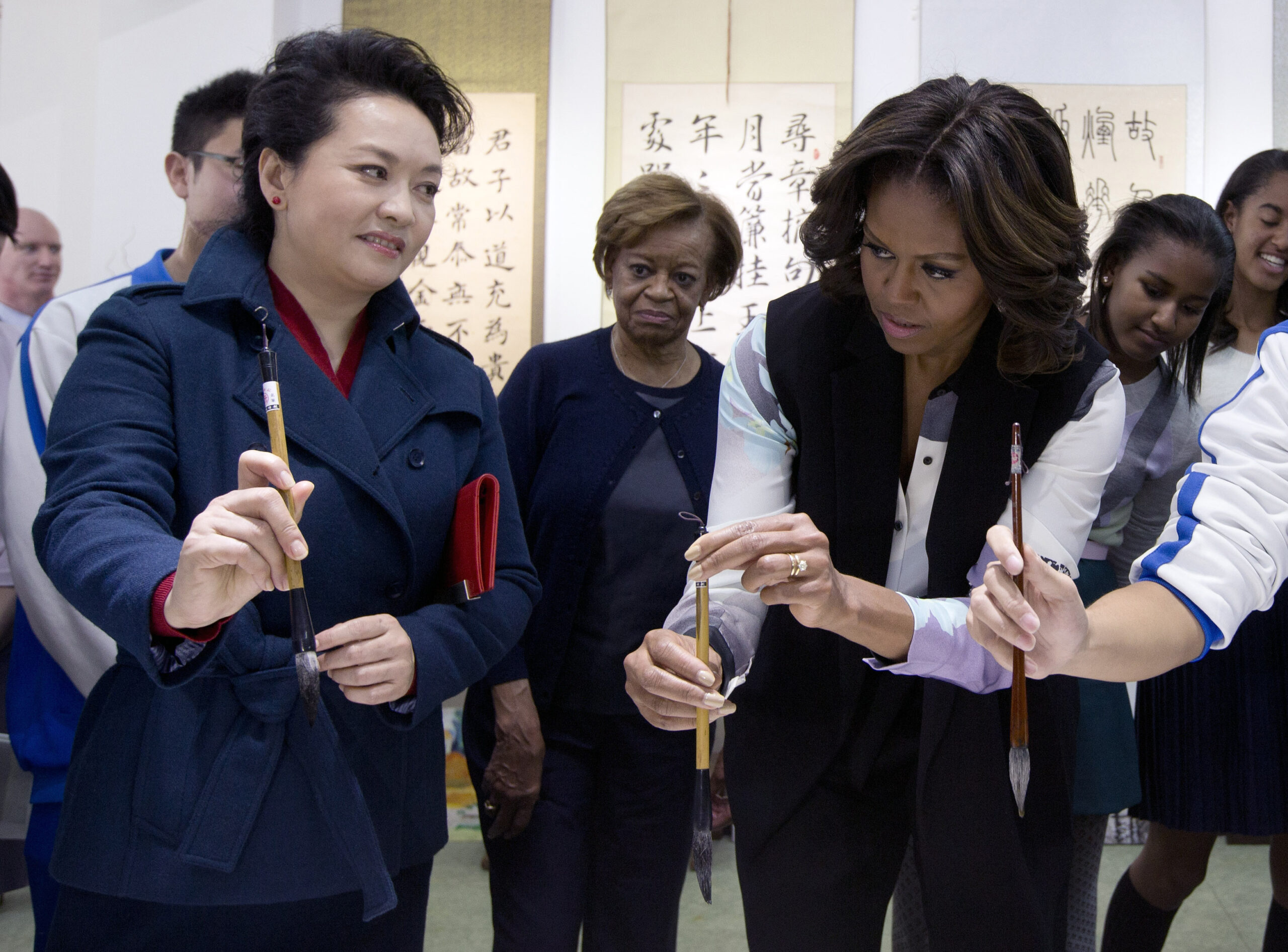 US first lady meets Chinese president Xi and wife