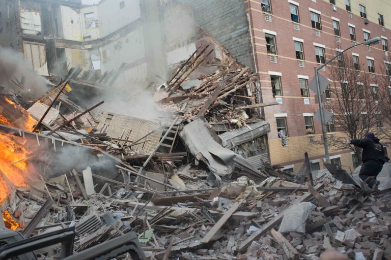 Gas blast destroys 2 NY buildings; 6 people dead
