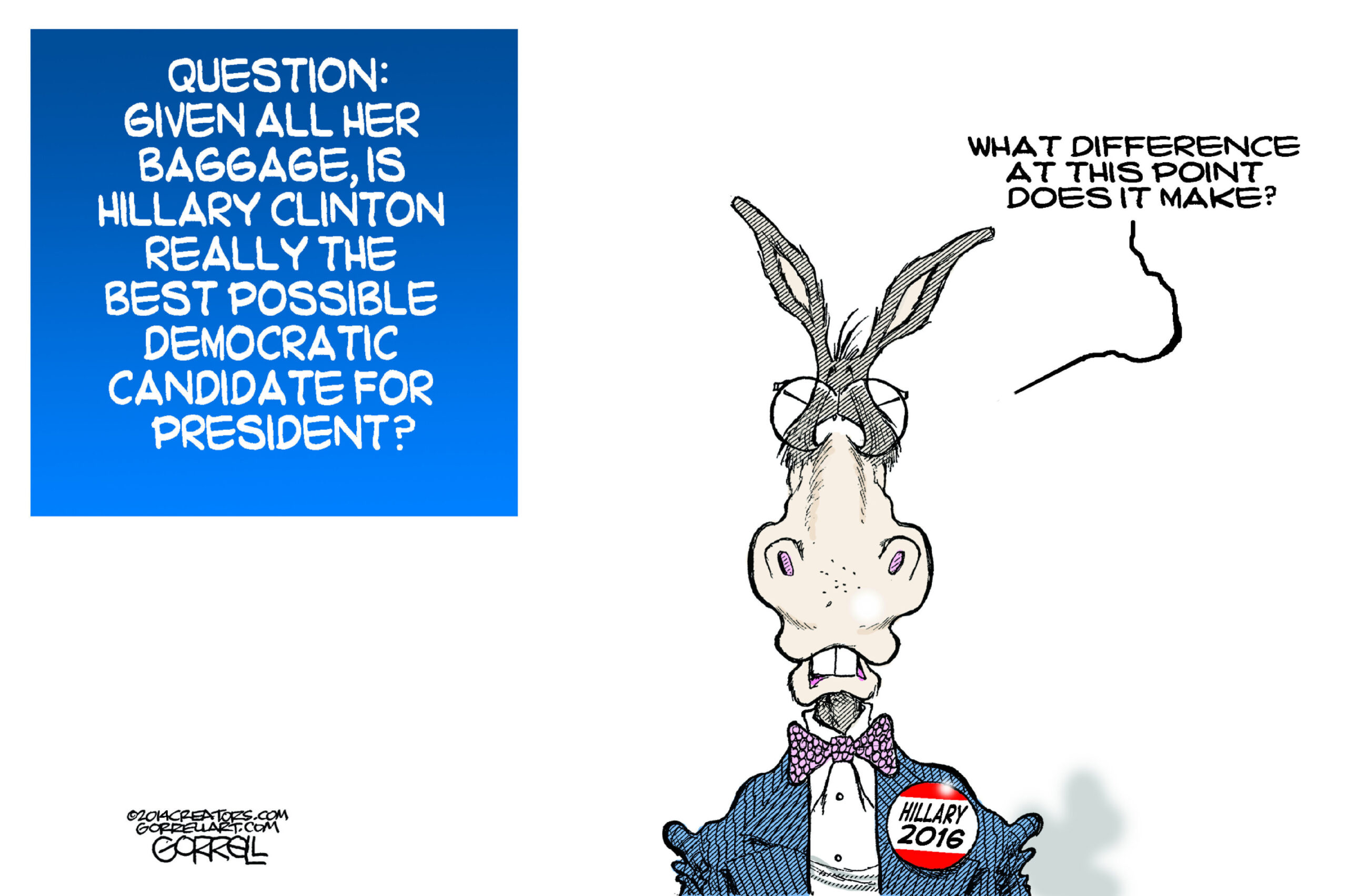 Editorial cartoon: What’s the difference