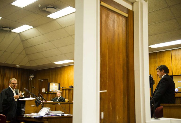Bloodstains on walls in Pistorius’ home
