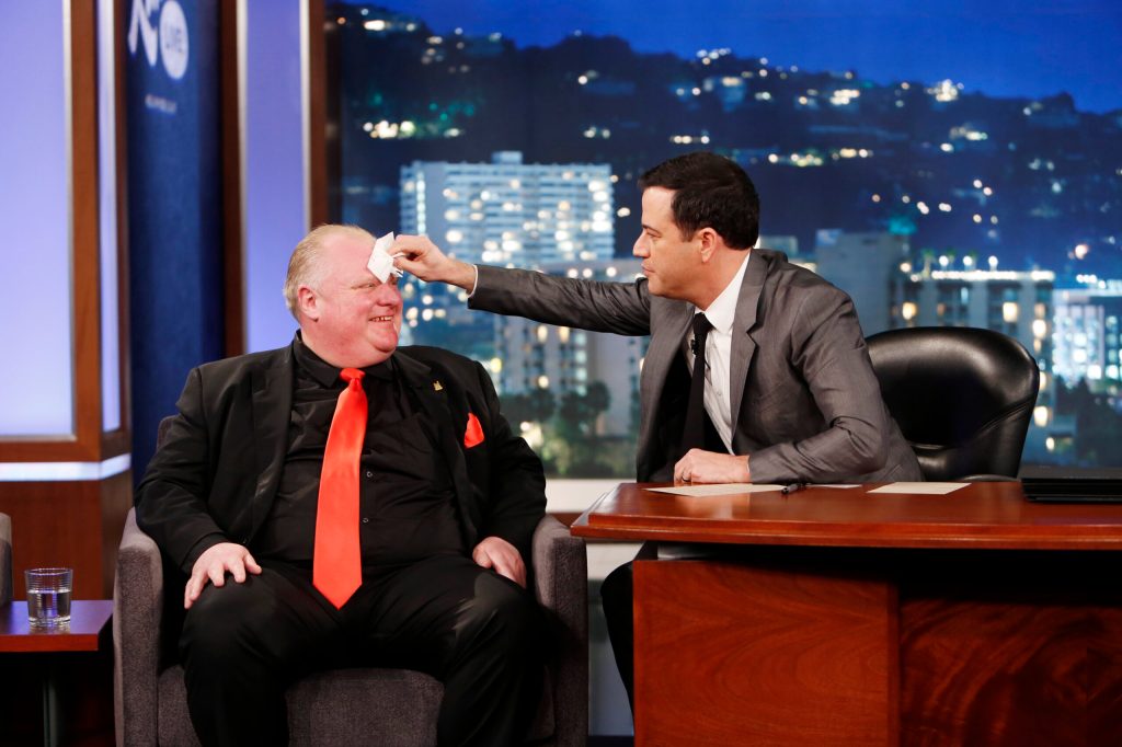 Toronto mayor laughs off Kimmel’s idea to get help