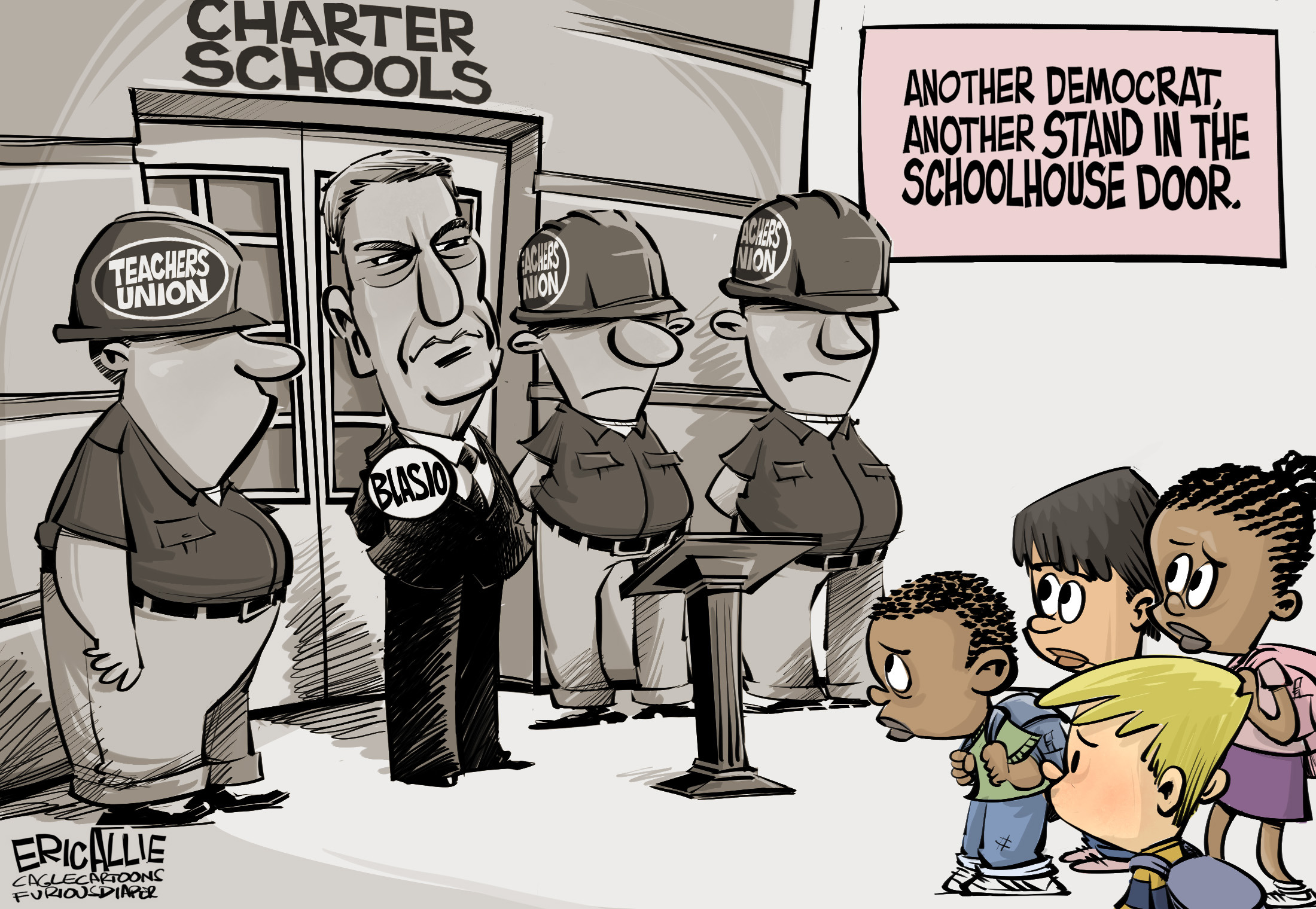 Editorial Cartoon: Unions vs. kids
