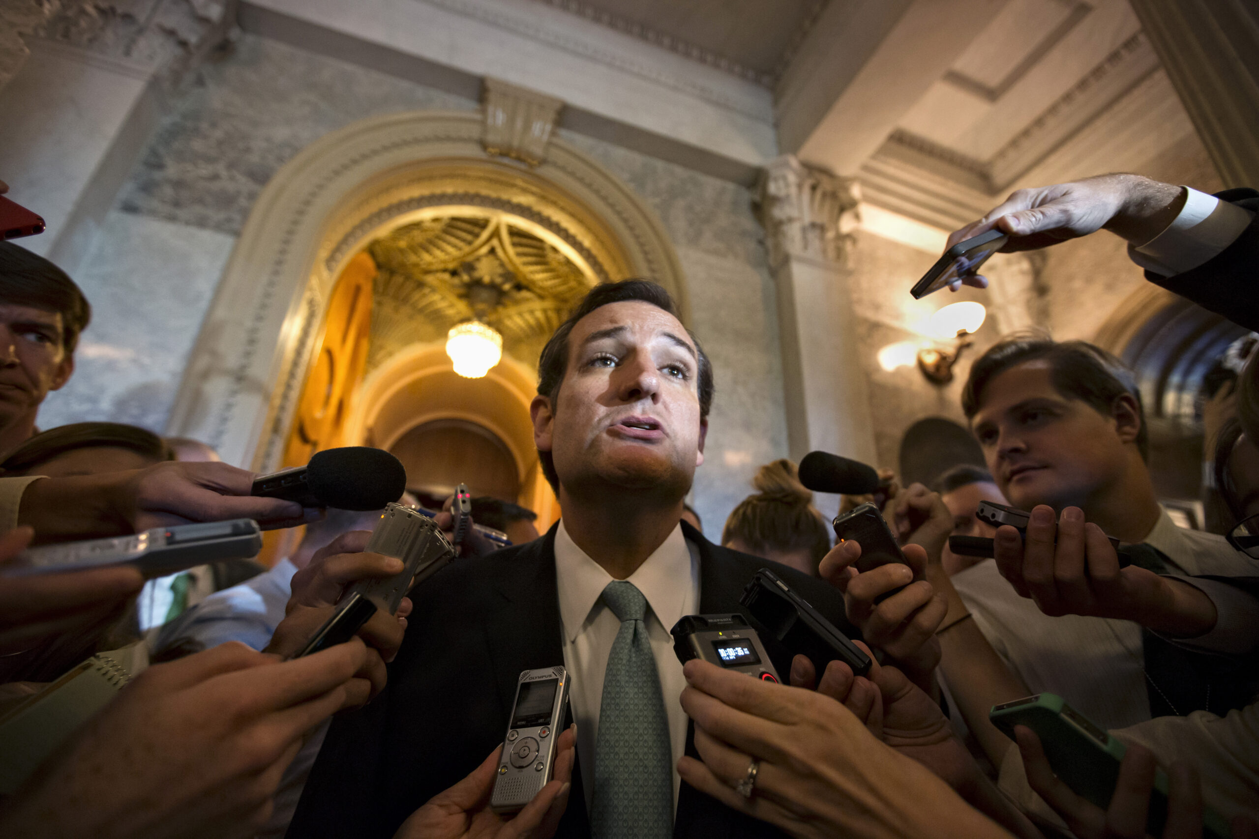 In 21 hours, Cruz talks Obamacare in GOP terms