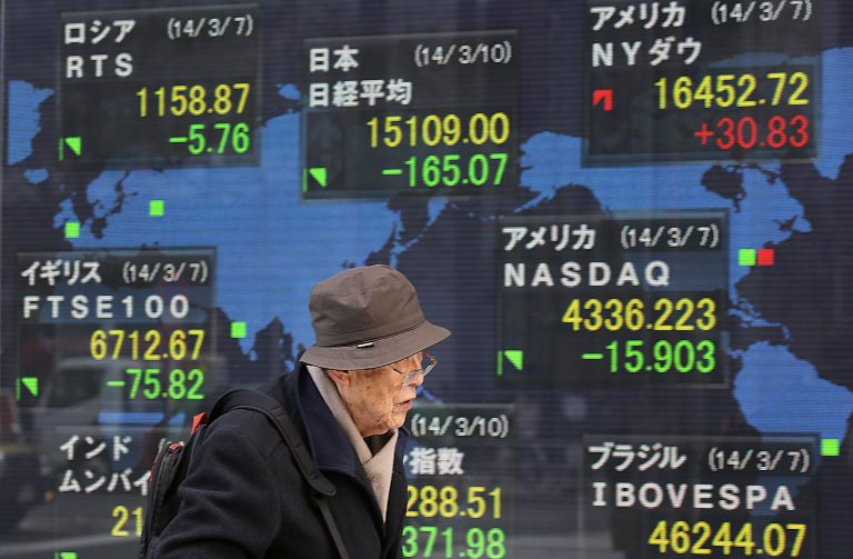 Oil falls to around $101 after China, Japan data