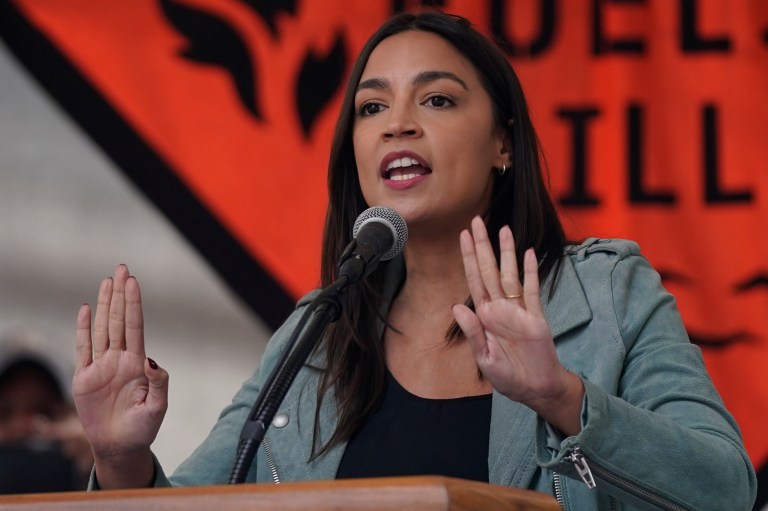 AOC dodges question about whether ‘Genocide Joe’ protests go too far