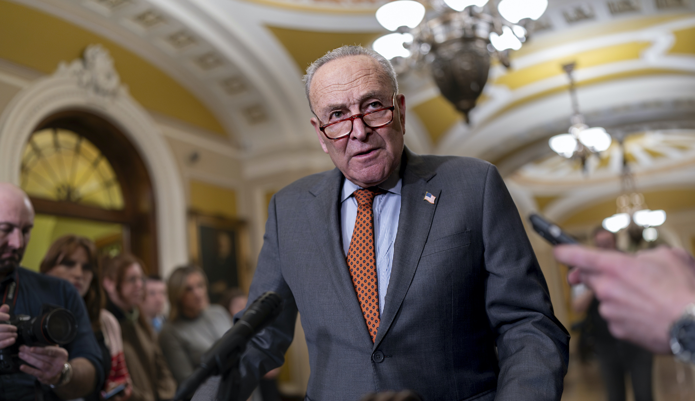 Schumer urges patience as Senate border talks stall