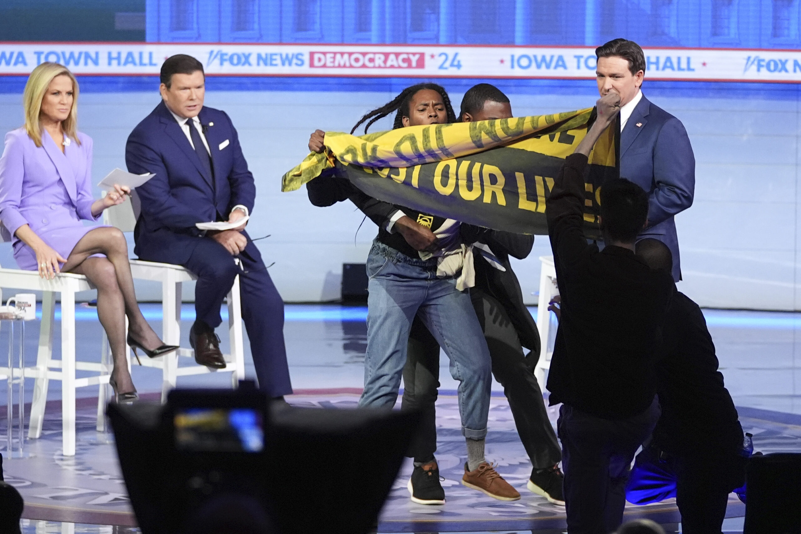 DeSantis laughs off protesters who stormed live town hall: ‘That was a mistake’