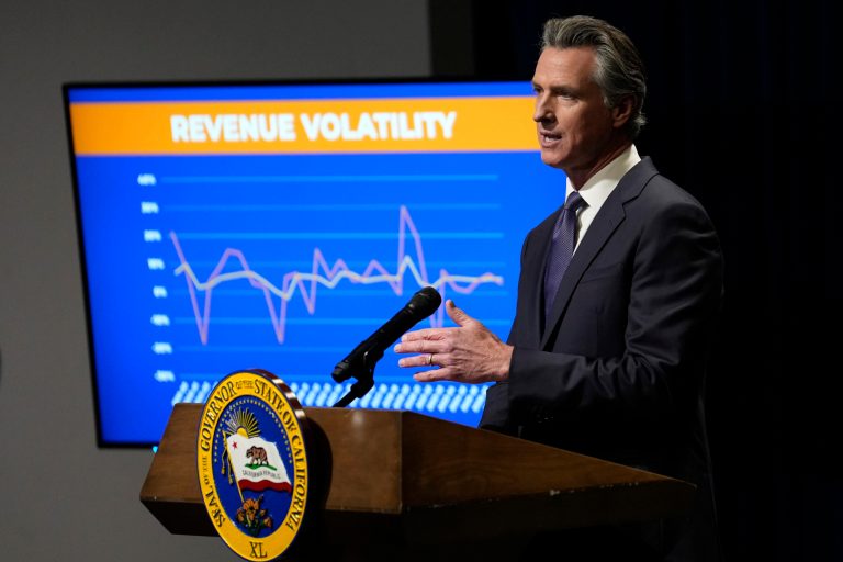 Newsom forced to slash Democrats’ favored plans to fill gaping deficit in California
